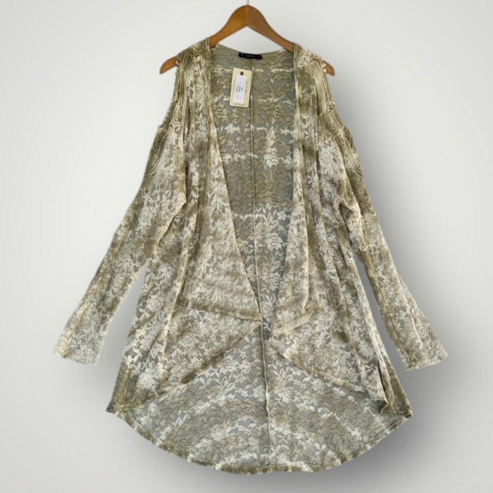 🎉5 for $45🎉 T Party lace duster open top women size XL